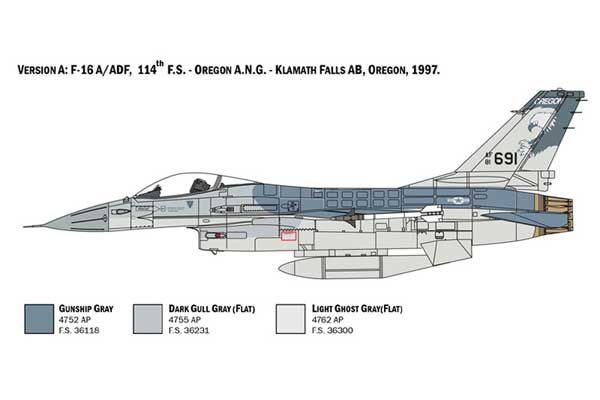 F-16 A Fighting Falcon (ITALERI 2786) 1/48