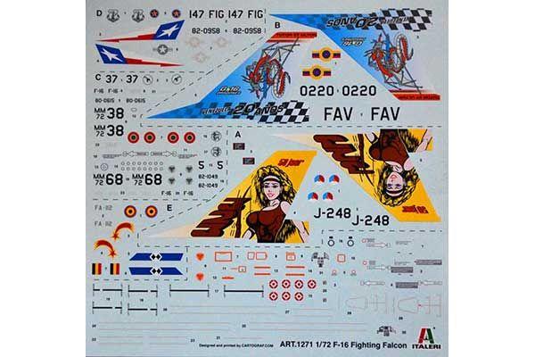 F-16 A/B Fighting Falcon (ITALERI 1271) 1/72