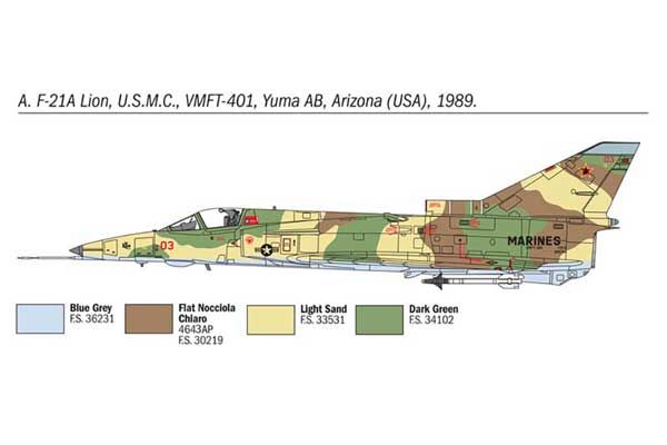 F-21A Lion / Kfir C.1 (ITALERI 1397)