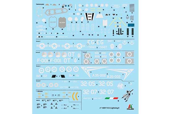 F-35 A Lightning II CTOL version (ITALERI 1409) 1/72