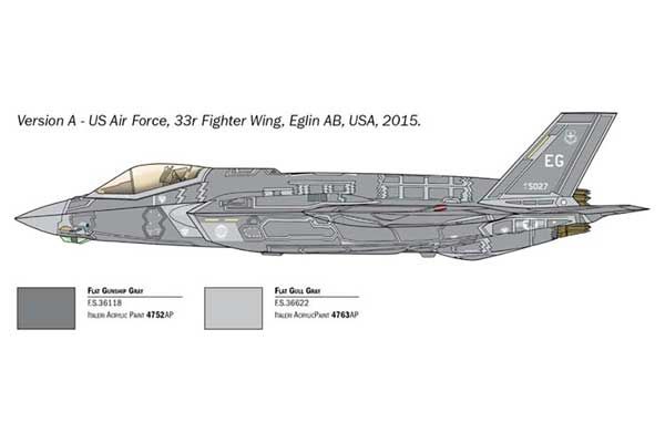 F-35 A Lightning II CTOL version (ITALERI 1409) 1/72