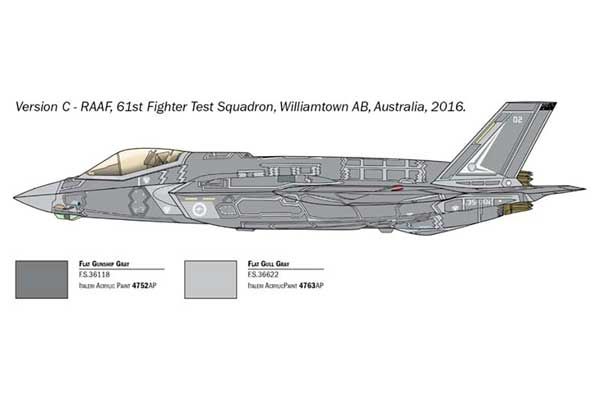 F-35 A Lightning II CTOL version (ITALERI 1409) 1/72