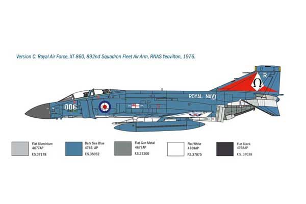 F-4M PHANTOM FG.1 (ITALERI 1434) 1/72