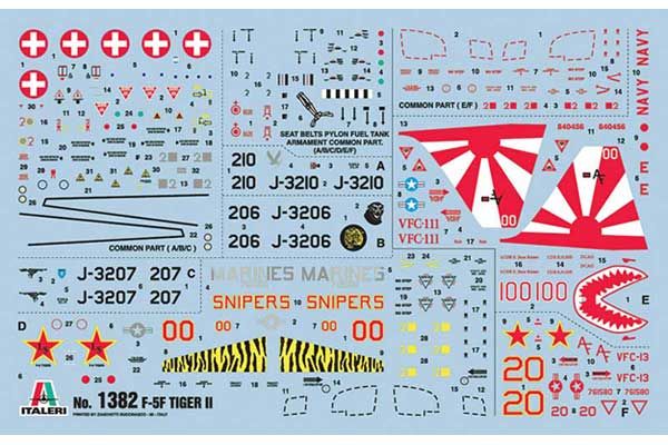 F-5 F Tiger ll (ITALERI 1382) 1/72