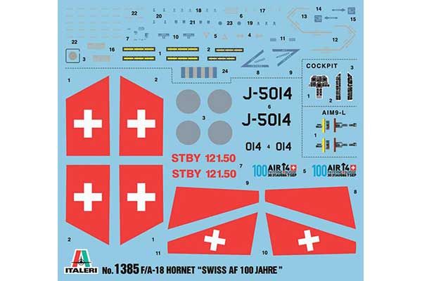 F/A-18 Hornet Швейцарской армии (ITALERI 1385) 1/72