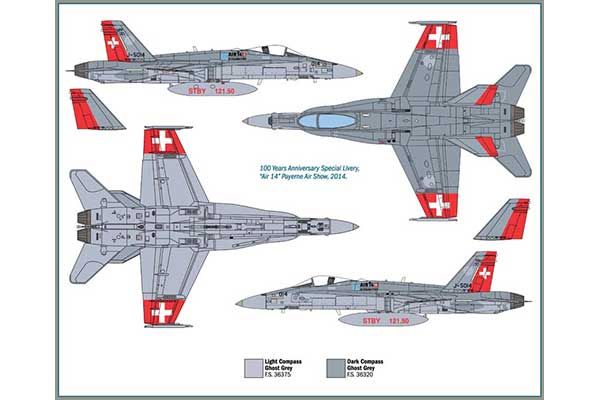 F/A-18 Hornet Швейцарской армии (ITALERI 1385) 1/72