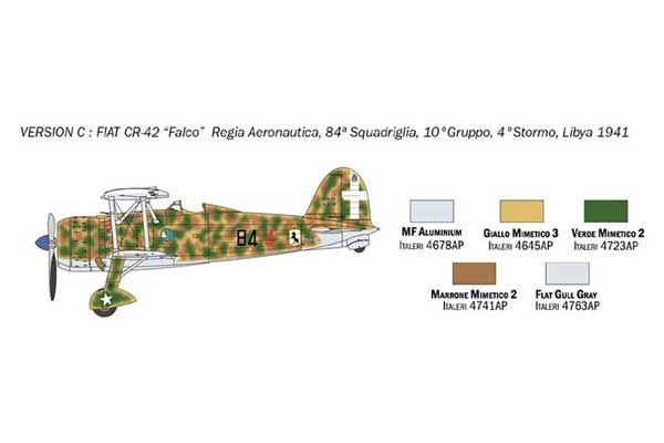 FIAT CR.42 Falco (ITALERI 1437) 1/72