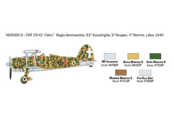 FIAT CR.42 Falco (ITALERI 1437) 1/72