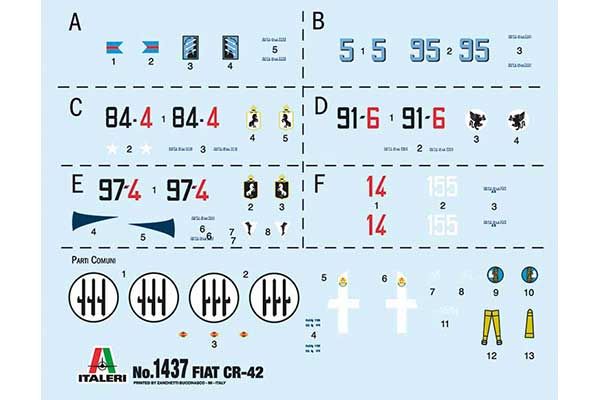FIAT CR.42 Falco (ITALERI 1437) 1/72