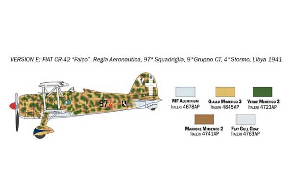 FIAT CR.42 Falco (ITALERI 1437) 1/72