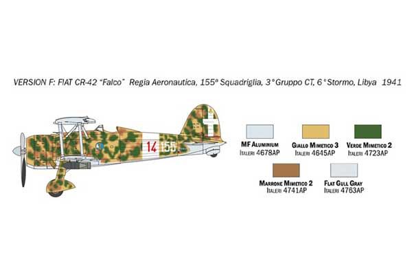 FIAT CR.42 Falco (ITALERI 1437) 1/72