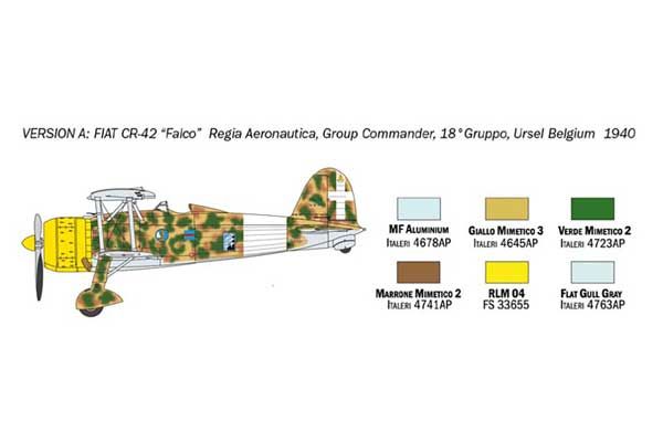 FIAT CR.42 Falco (ITALERI 1437) 1/72