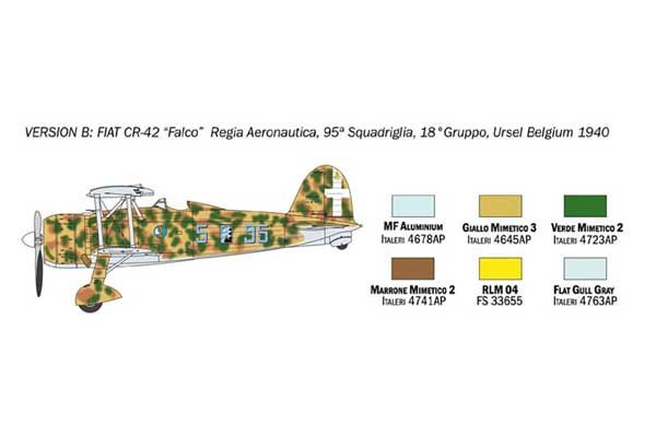 FIAT CR.42 Falco (ITALERI 1437) 1/72
