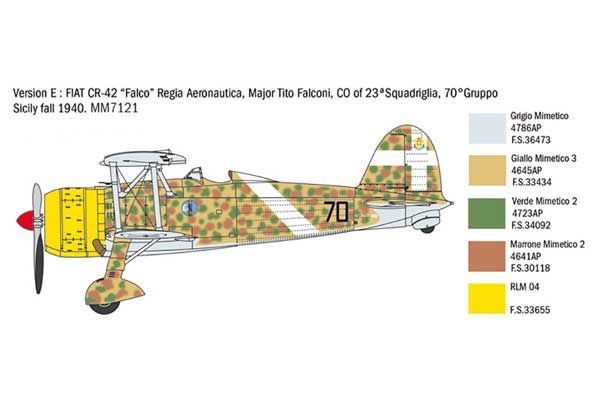 FIAT CR.42 Falco (ITALERI 2801) 1/48