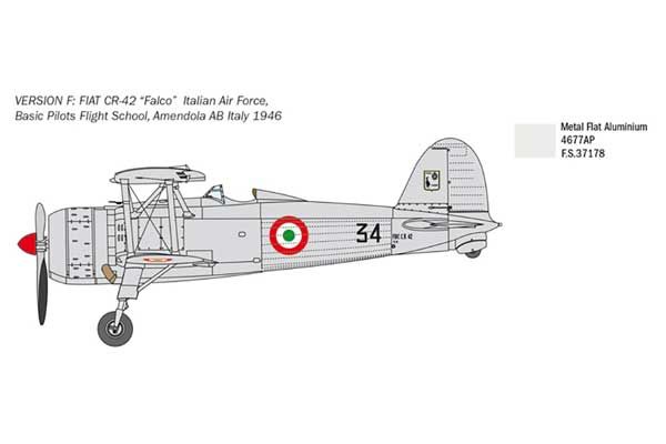 FIAT CR.42 Falco (ITALERI 2801) 1/48