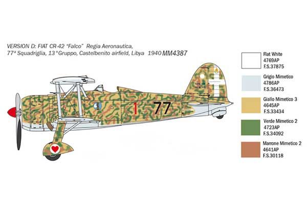 FIAT CR.42 Falco (ITALERI 2801) 1/48