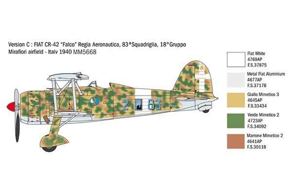 FIAT CR.42 Falco (ITALERI 2801) 1/48