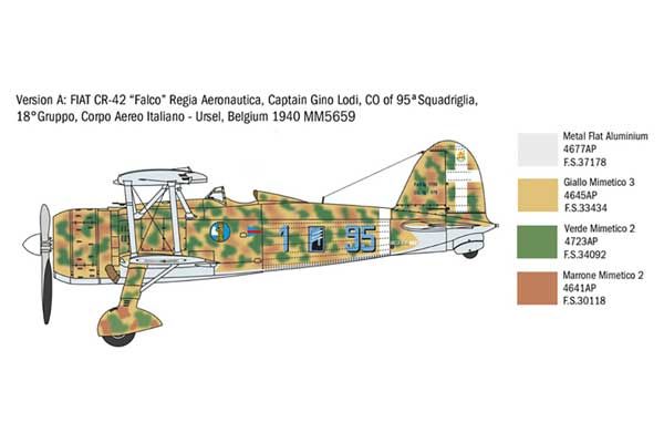 FIAT CR.42 Falco (ITALERI 2801) 1/48