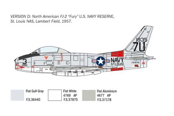 FJ-2/3 Fury (ITALERI 2811) 1/48