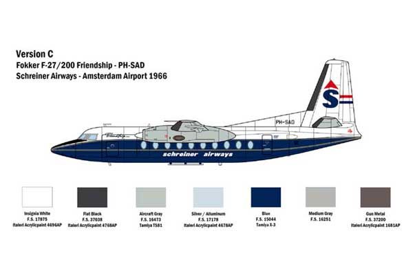 Fokker F27 Friendship (ITALERI 1430) 1/72