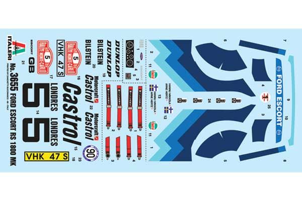 Ford Escort RS1800 Mk.II (ITALERI 3655) 1/24