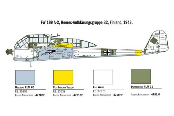 FW 189 A-1/A-2 (ITALERI 1404) 1/72