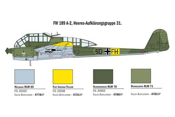 FW 189 A-1/A-2 (ITALERI 1404) 1/72