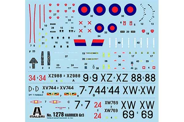 Harrier GR.3 (ITALERI 1278) 1/72