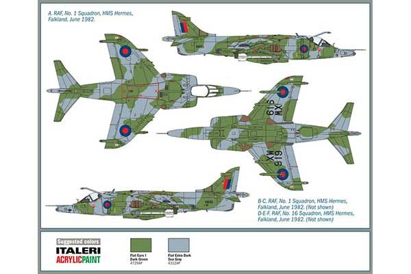 Harrier GR.3 (ITALERI 1401) 1/72