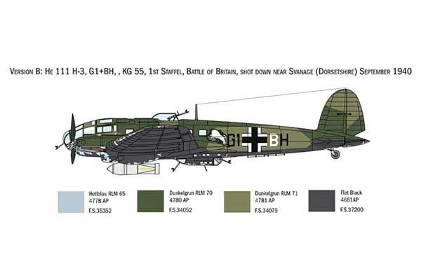 HEINKEL HE111H (ITALERI 1436) 1/72