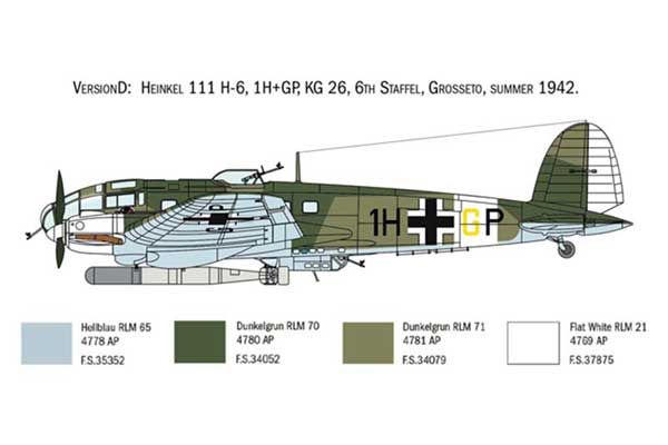 HEINKEL HE111H (ITALERI 1436) 1/72