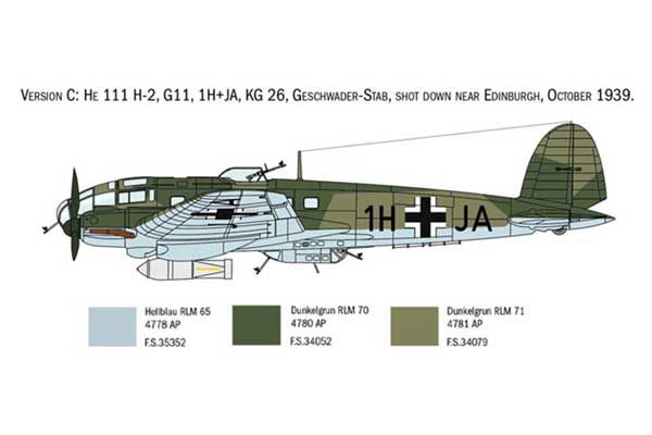 HEINKEL HE111H (ITALERI 1436) 1/72