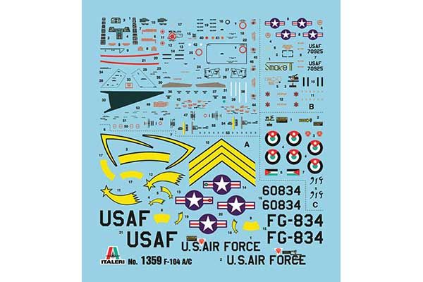 F-104 A / C Starfighter (ITALERI +1359) 1/72