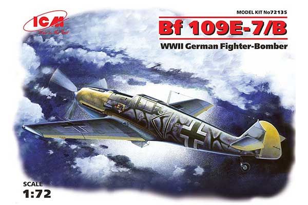 Истребитель Messerchmitt Bf 109E-7/B (ICM 72135) 1/72