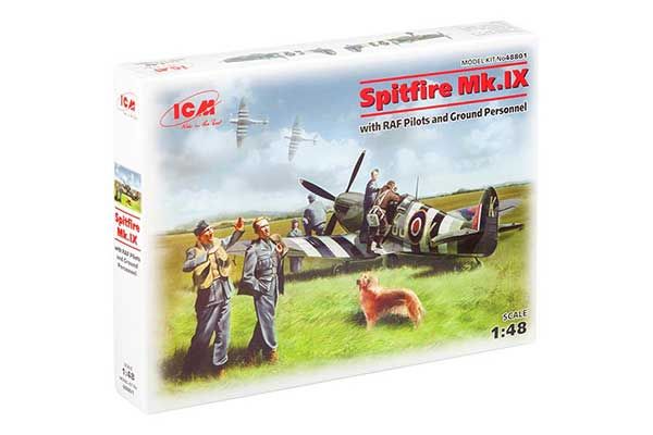 Spitfire Mk.IX з з пілотами і техніками (ICM 48801) 1/48