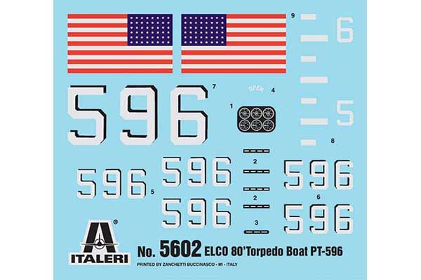 Elco 80 Torpedo Boat PT-596 (ITALERI 5602) 1/35