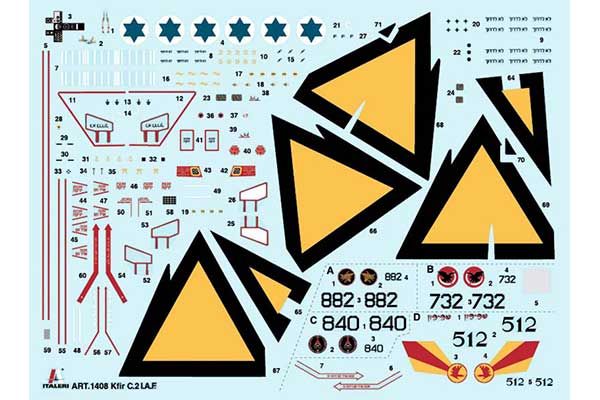 KFIR C.2 (ITALERI 1408) 1/72