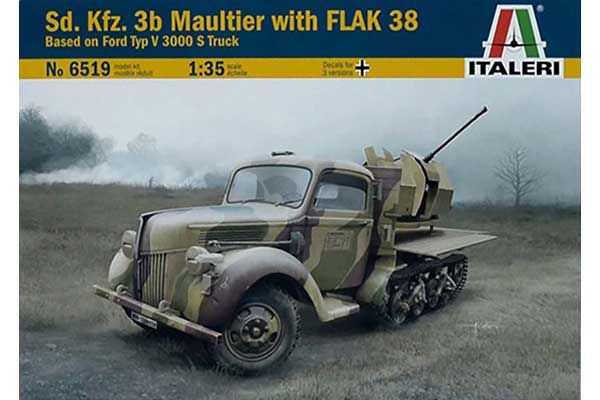 Kfz.3b Maultier с FLAK 38 (ITALERI 6519) 1/35 Kfz.3b Maultier с FLAK 38 (ITALERI 6519) 1/35