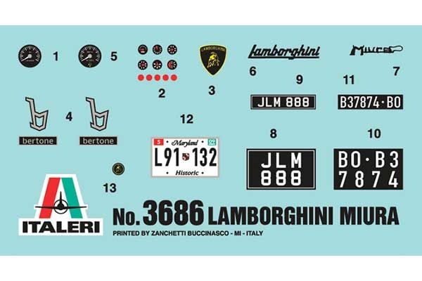 Lamborghini Miura (ITALERI 3686) 1/24