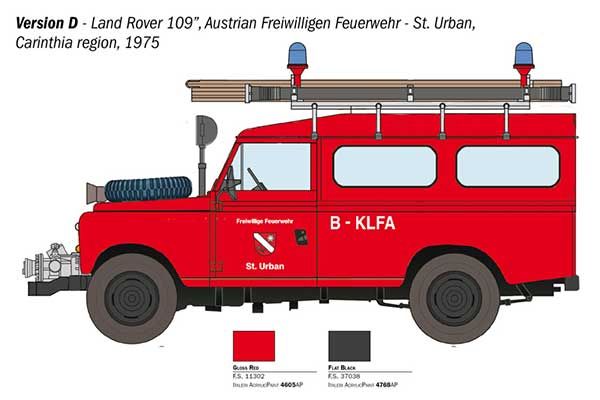 Land Rover Fire Truck (ITALERI 3660) 1/24