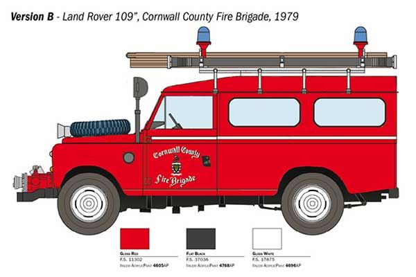 Land Rover Fire Truck (ITALERI 3660) 1/24