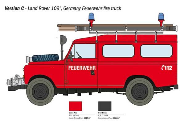 Land Rover Fire Truck (ITALERI 3660) 1/24