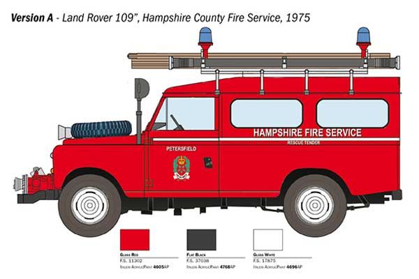 Land Rover Fire Truck (ITALERI 3660) 1/24