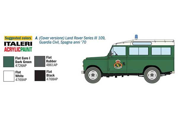 LAND ROVER SERIES III 109 "Guardia Civil" (ITALERI 6542) 1/35