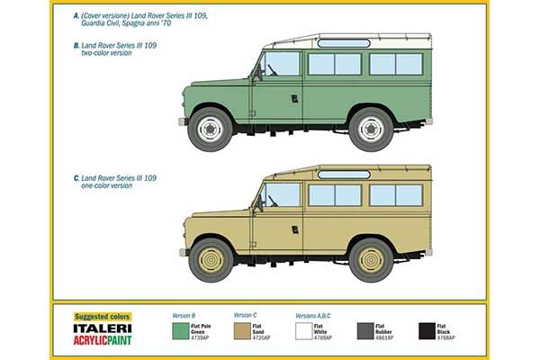 LAND ROVER SERIES III 109 "Guardia Civil" (ITALERI 6542) 1/35