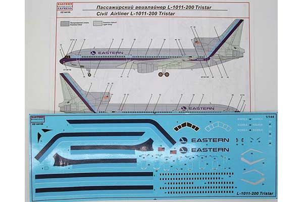 Lockheed Tristar L-1011-200 (Eastern Express 144106) 1/144