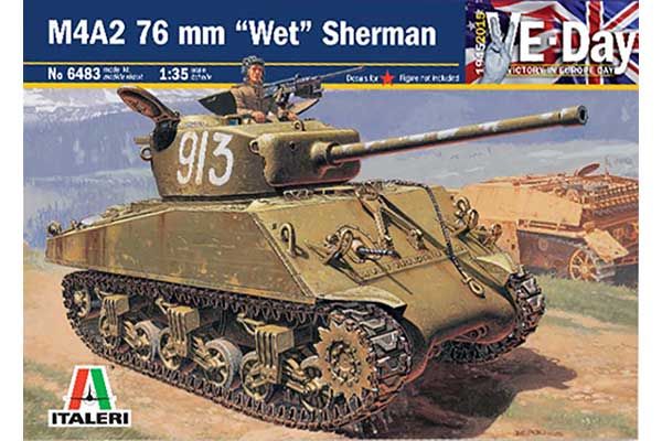 M4A2 76mm. ''WET'' SHERMAN (ITALERI 6483) 1/35 M4A2 76mm. ''WET'' SHERMAN (ITALERI 6483) 1/35