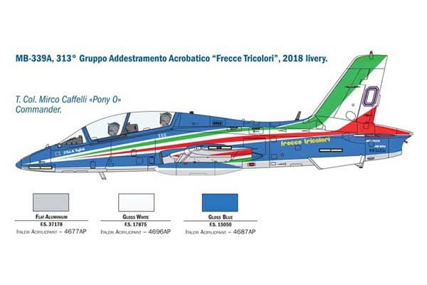 MB-339A P.A.N. 2018 Livery (ITALERI 1418) 1/72