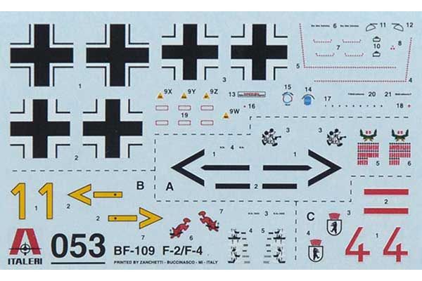 Messerschmitt BF-109 F2/4 (ITALERI 0053) 1/72