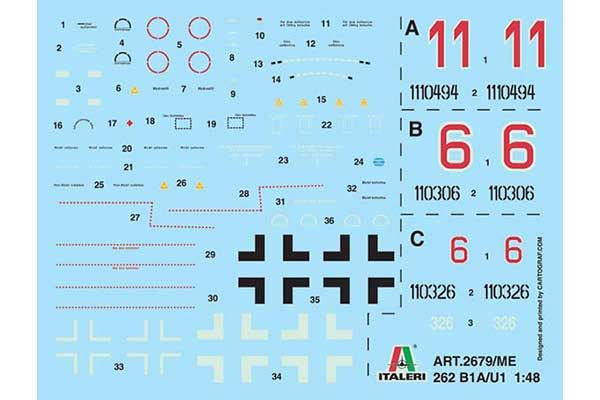 Messerschmitt Me 262 B-1a / U1 (ITALERI 2679) 1/48